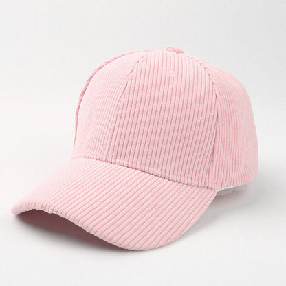 Unisex Corduroy Baseball Cap Snapback Hat Trucker Hat Peaked Cap Adjustable*US