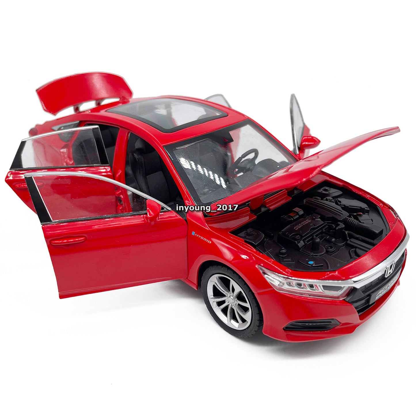 1/24 Scale 2023 Honda Accord Model Car Diecast Toy Cars Boys Toys for Kids Gifts