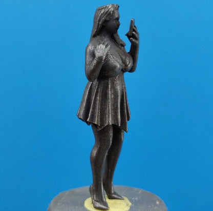 57Mm Black Brass Sexy Sleepwear Selfie Beauty Plump Girl Statue Beauty Model Art