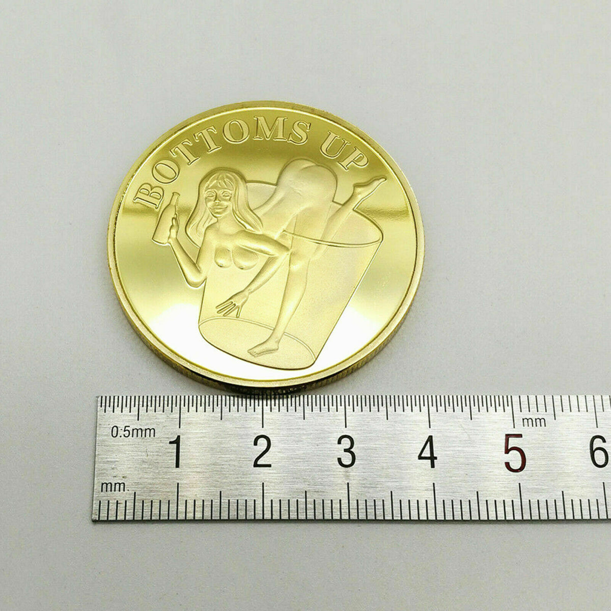 2x Sexy Heads Tails Challenge Token Coin Funny Gift for Husband Boyfriend Fiance