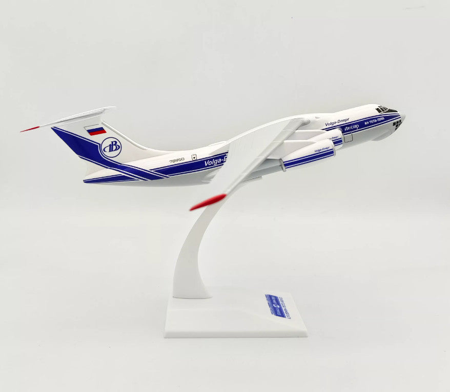 1:200 Aimo Wings Volga-dnepr IL-76 Aircraft ABS Plastic Transport Airplane Model
