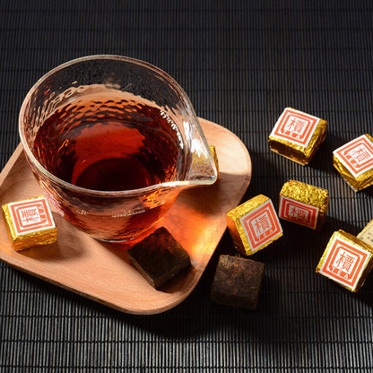 2003 Chen Xiang Cooked Pu'er Tea Ripe Puerh Mini Tuo Tea Cha Puer Brick Tea-