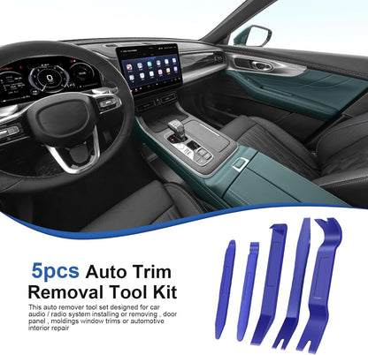 Plastic Trim Removal Pry Tool Set for Car Radio Panel Door Dash Clip Fasteners
