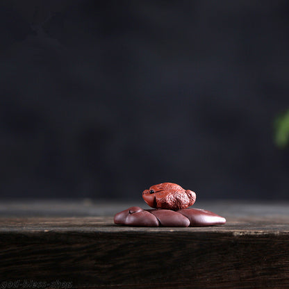 New Creative Table Decoration Gift Yixing Zisha Tea Pet Purple Clay Toad Mascot