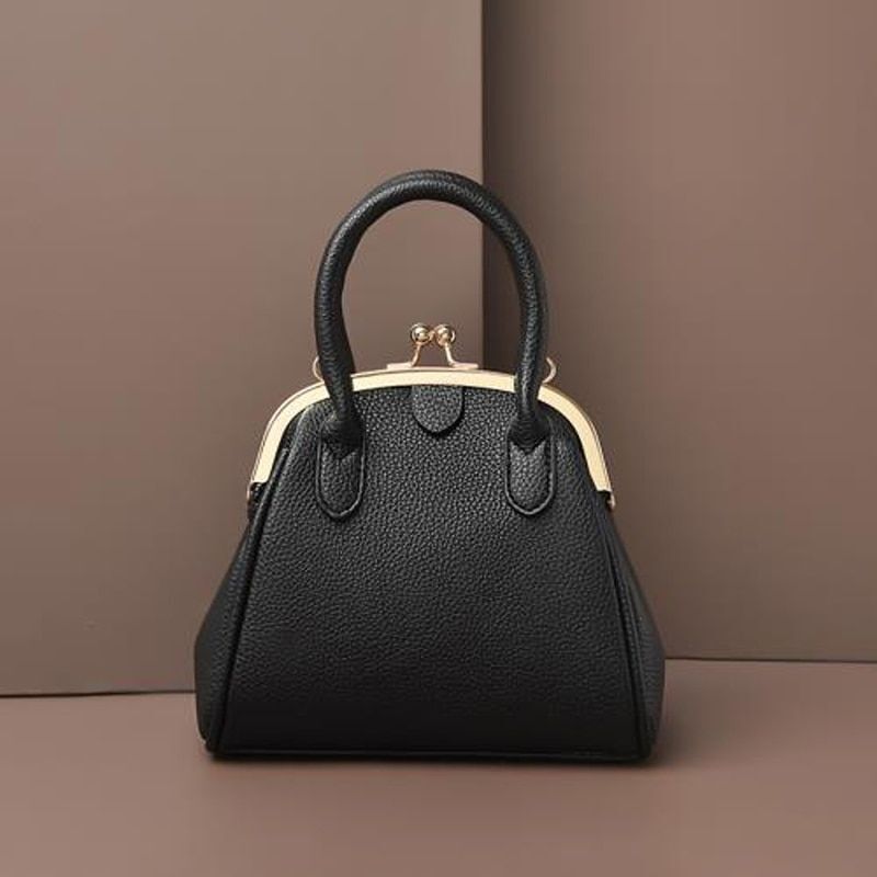 Vintage Leech Synthetic Leather Lock Shell Bag Shoulder Crossbody Tote Handbags