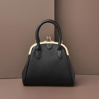 Vintage Leech Synthetic Leather Lock Shell Bag Shoulder Crossbody Tote Handbags