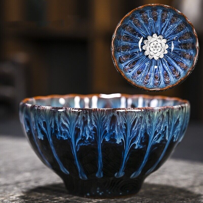 Tianmu Glaze Porcelain Tea Cup Jianzhan Boutique Kiln Change Master Cup 140ml