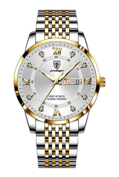 Men's Watch Wrist Watches New Waterproof Man Luxury Stainless Steel Luminous Day