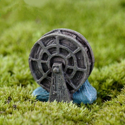 Creative Handicrafts Mini 4pcs Mini Waterwheel Decoration Supplies Garden Deco