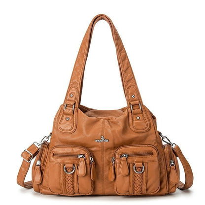Shoulder Bag Crossbody Multifunctional Handbag Waterproof Purse Traveling Pack