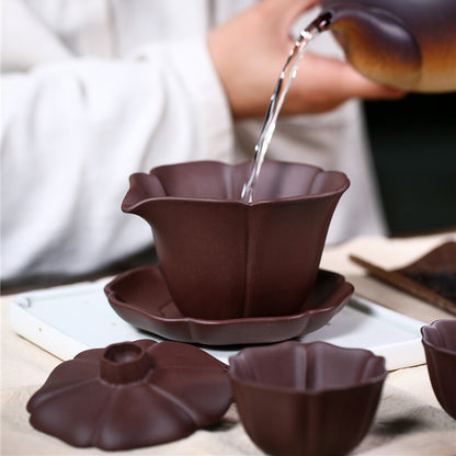 True Yixing Zisha Tea Pot With Lid Infuser Matching Tea Cup Travel Tea Set Pots