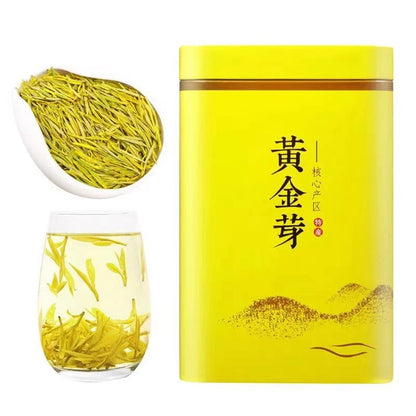 250g ZheJiang Anji White Tea Super Golden Bud Gold Leaf longjing green tea
