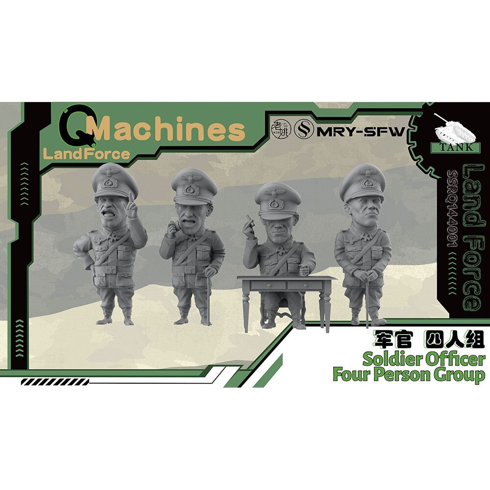 SSMODEL SSRQ144001 1/144 Q-Version Original Soldier Officer Four Person Group