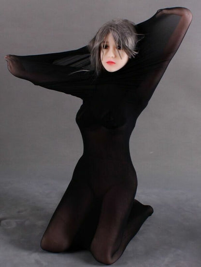 Seamless Velvet Sheer Sleep Sack Sleeping Bag Cocoon Bodyhose Full Bodystocking
