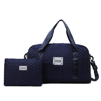 Extensible Dry Wet Separation Handbag Shoulder Bag Waterproof Travel Yoga Sports