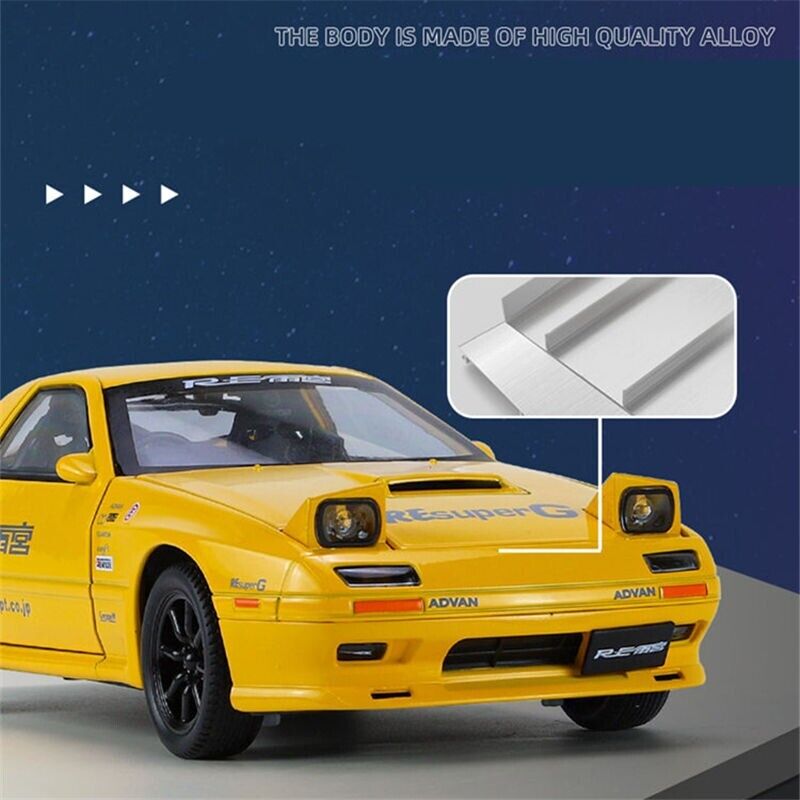 1:24 Mazda RX7 Diecast Model Car Alloy Sport Car Toy Vehicle Gift Collection