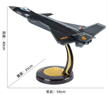 1:36 54CM J-20 Stealth Fighter Airplane Diecast Military Aircraft Plane Model