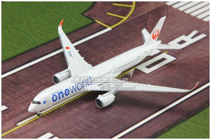 1:400 JC Wings JAPAN AIRLINES Oneworld AIRBUS A350-900 Airplane Diecast Model