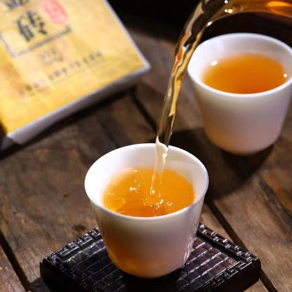 250g Raw Puerh Tea Brick Mansongjinzhuan Pu-erh Shengcha Organic Pu'er Green Tea