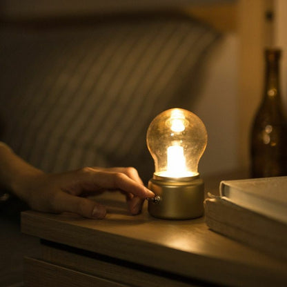 Vintage Lamp LED Night Light Bulb USB Rechargeable Bedroom Bedside Writing Desk