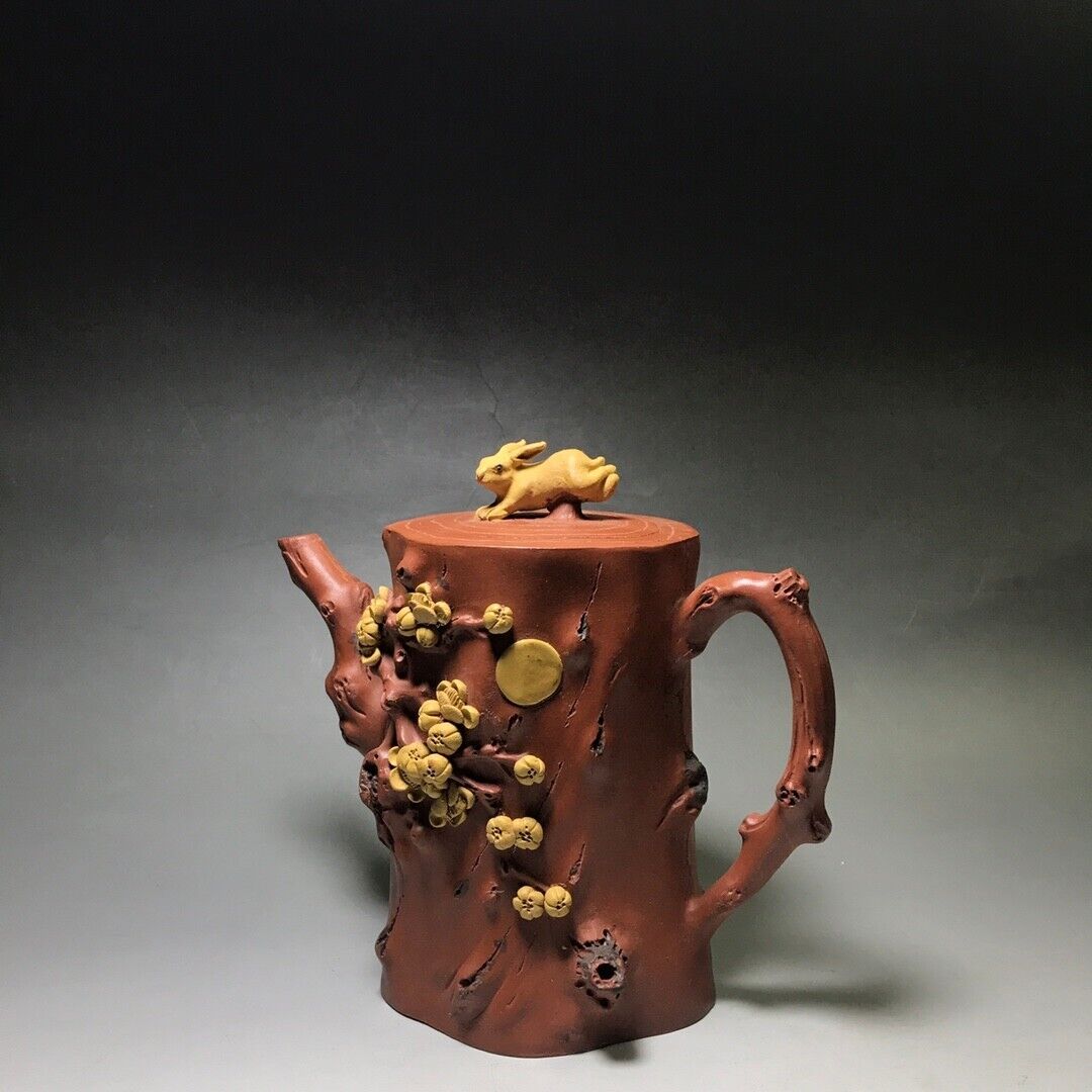 Chinese Yixing Zisha Clay Handmade Exquisite Teapot （花好月圆 底款：汪寅仙）