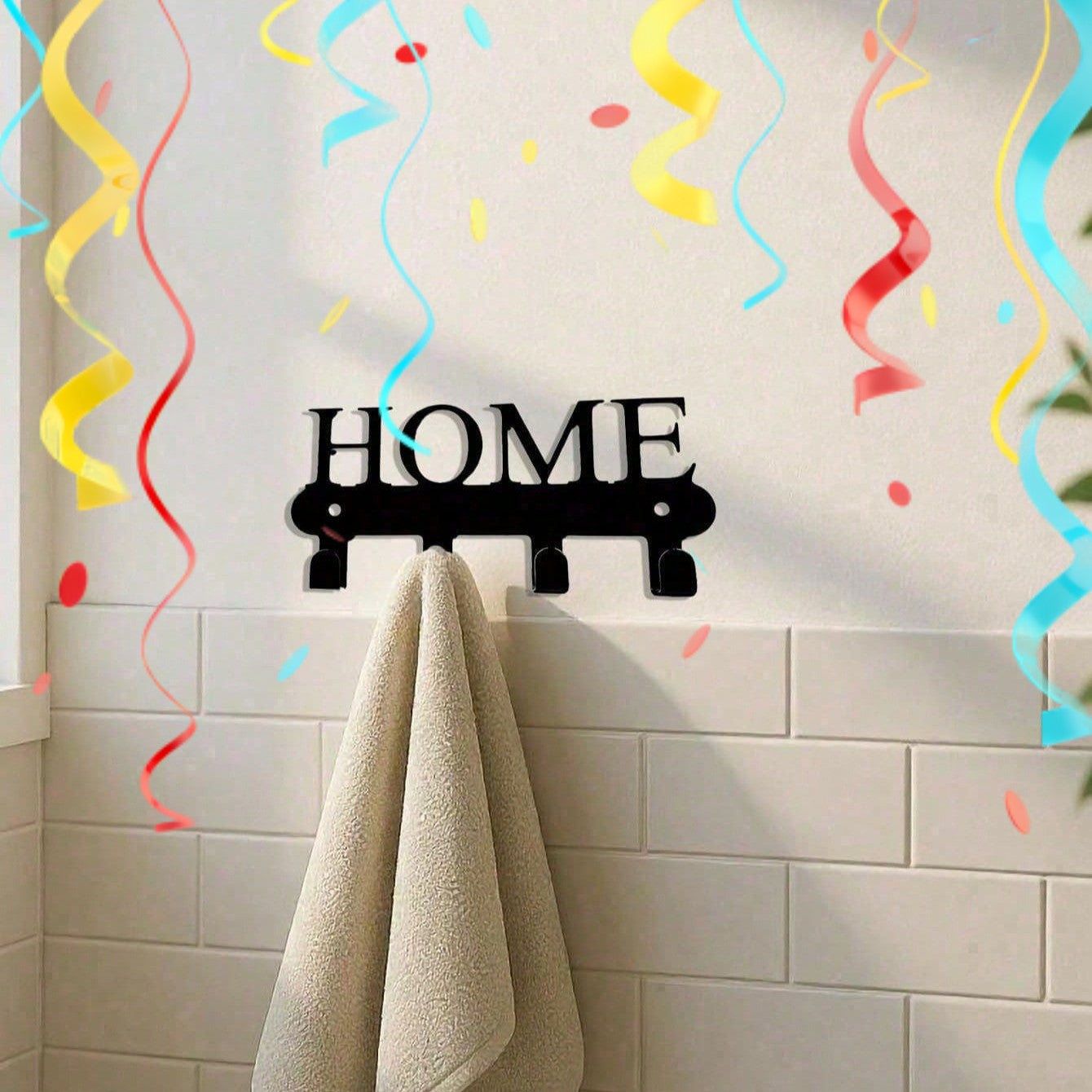 CIFbuy Wall Mount Key Holder Rustproof Entryway Organizer Space Saving Farmhouse