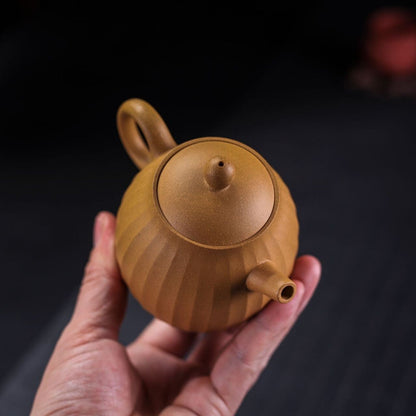 210ml yixing zisha duan clay tea pot with 7 infuser holes marked handmade pot