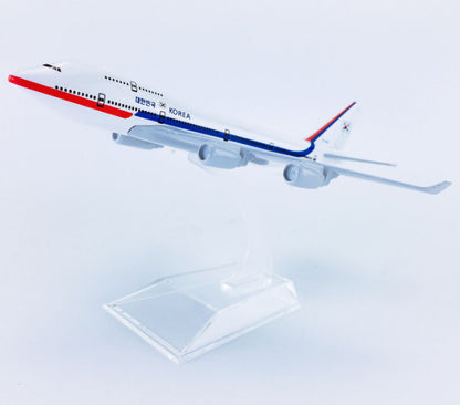 16CM Korea Boeing 747-400 Passenger Airplane Diecast Aeroplane Aircraft Model