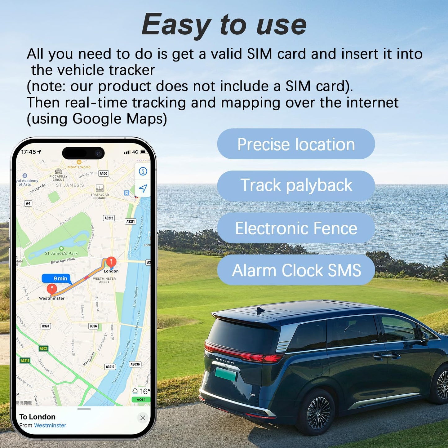 Mini Car GPS Tracker Universal Magnetic Vehicle Bike Tracking Device Wireless US