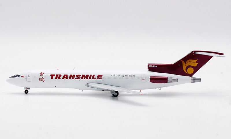 1:200 JC Wings TRANSMILE B727-200F Passenger Airplane Diecast Aircraft Model