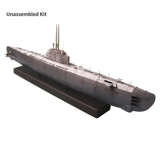 1:200 U-2536 U-boot Type XXI Submarine Paper Military Model Set DIY Kits