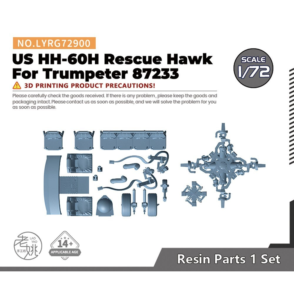 Yao's Studio LYRG72900 1/72 Model Sets US HH-60H Rescue Hawk For Trumpeter 87233