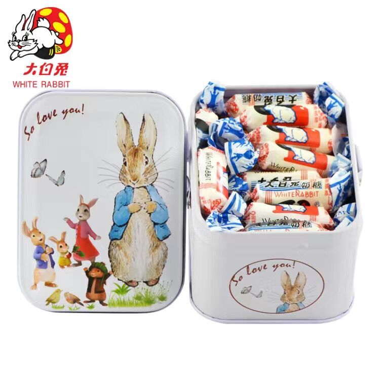 Shang Hai White Rabbit Milk Candy Sugar Childhood Taste Gift Snacks 170g Box