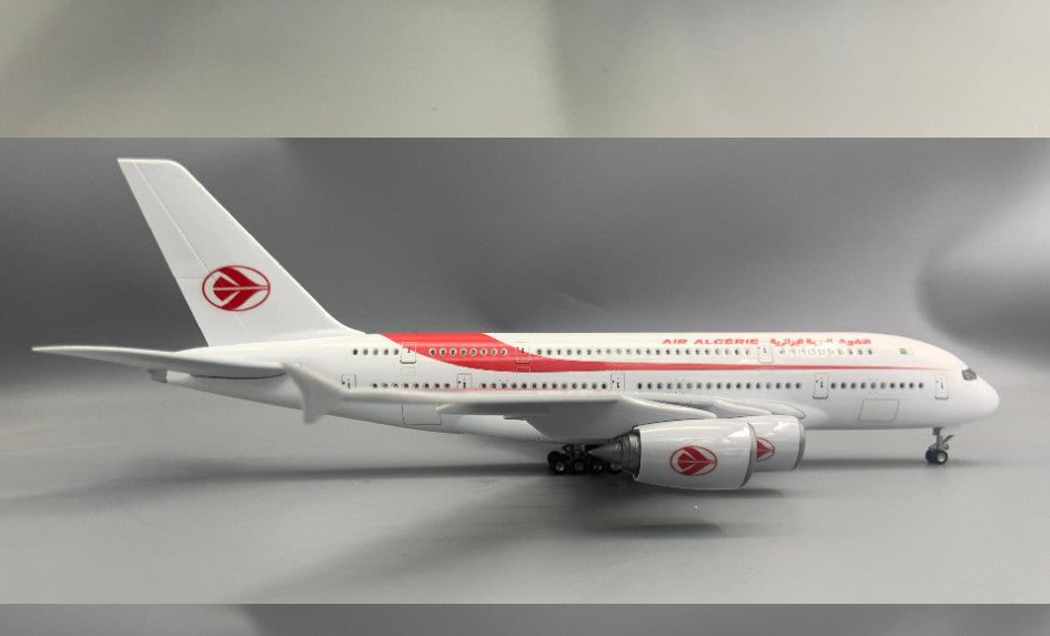 1:160 46CM AIR ALGERIE AIRBUS A380 Airplane Landing Gear Resin Aircraft Model