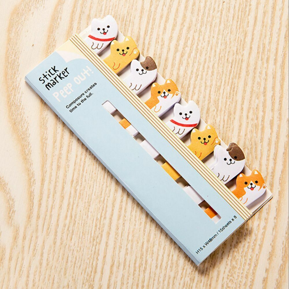 Sticky Notes 1PCS Cute Kawaii Cartoon Animals Cat Panda Dog Memo Pad Notebook