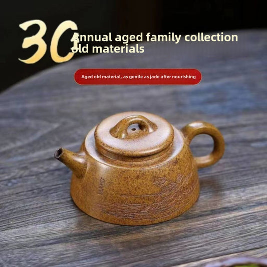 Yixing Zisha Teapots 220cc，Collectible-Grade China Gongfu Tea Set Handcrafted