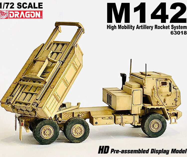 Dragon 63018 1/72 U.S Army M142 Hymas High Mobility Rocket Finished Tank Model