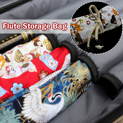60/80cm Flute Storage Bag Portable Dust Protection Case Cover Bamboo Flute Bag