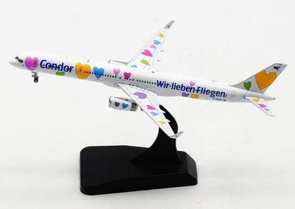 1:400 JC WINGS Condor Wir Lieben Fliegen B757-300 Passenger Plane Diecast Model