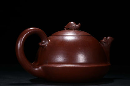 Chinese Yixing Zisha Clay Handmade Exquisite Teapot 品名:紫砂福寿龙龟壶