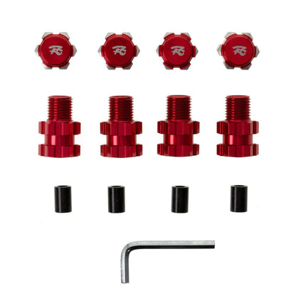 Red 1/10 RC Car 17mm Wheel Hex Hub Extension Connecter For Traxxas Maxx