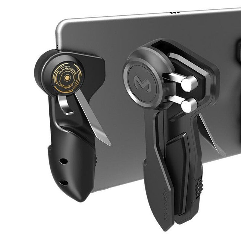 2Pcs Trigger Joystick Controller 6 Finger Operations Button For iPad PUBG Tablet