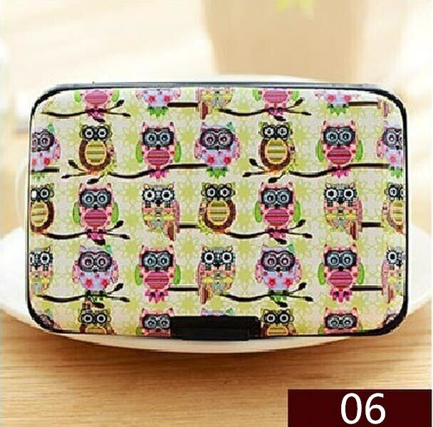 Box Bag Credit ID Card Women's Card Case Holder Card Security Layers Theft Proof