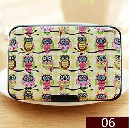 Box Bag Credit ID Card Women's Card Case Holder Card Security Layers Theft Proof