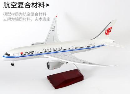 1:130 43CM AIR CHINA BOEING 787 Passenger Airplane Landing Gear Resin Model