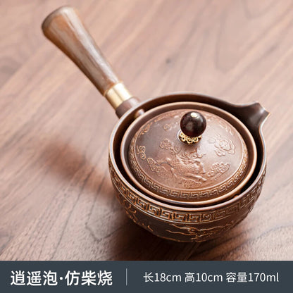 Swing Tea Artifact Lazy Kung Fu Tea Set Portable Xiaoyao Teapot Teaware Kitchen