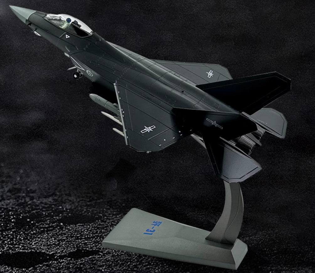 1:48 AF1 China J-31 Gyrfalcon Stealth FC-31 Fighter Plane Diecast Aircraft Model