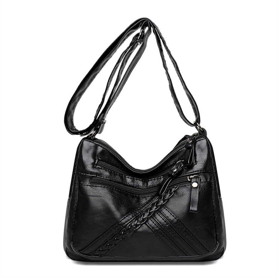 Shoulder Bag Synthetic Leather Luxury Handbag Purse Crossbody Tote Bag Polyester