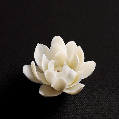 Lotus Incense Burner Stick Holder Tea Ornaments Home Fragrance Stand Decor DIY