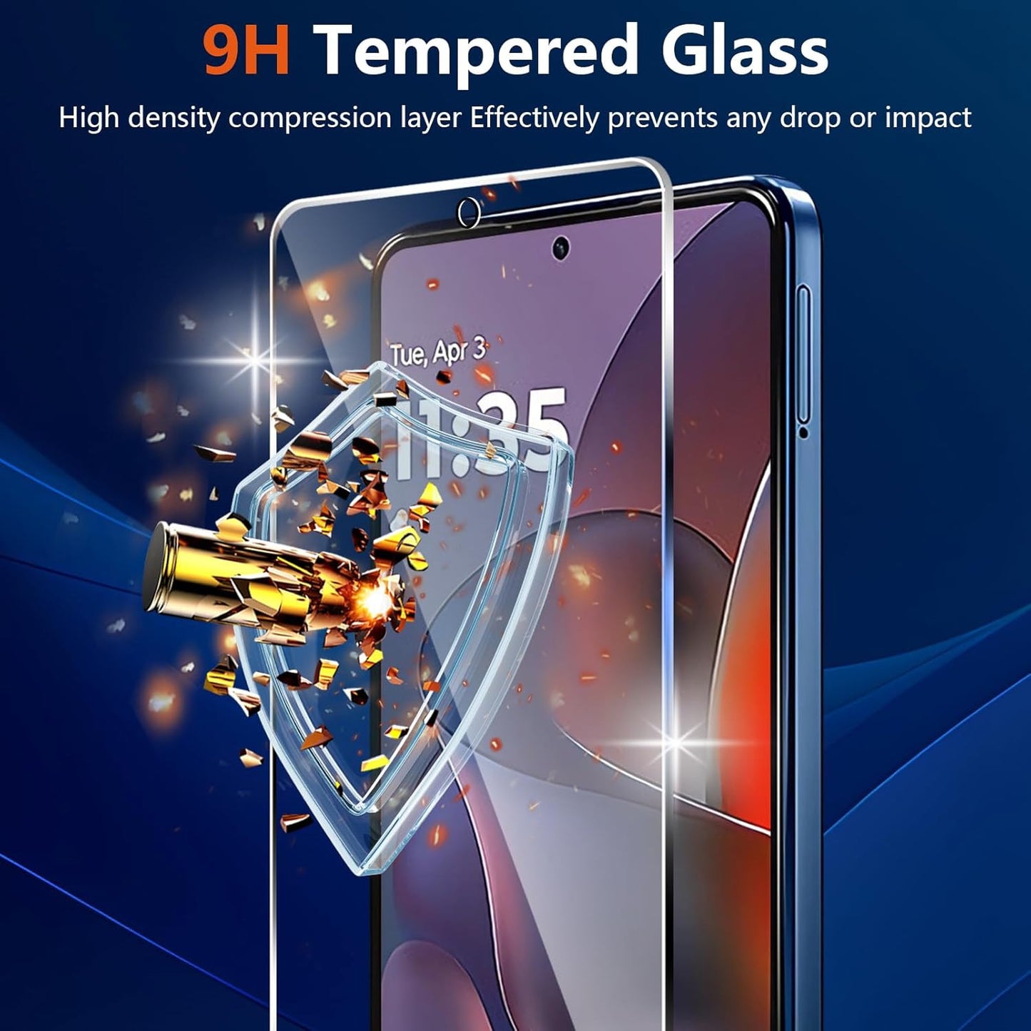 (3+2 Pack) Designed for Motorola Moto G Stylus 5G 2025 Tempered Glass Screen Pro